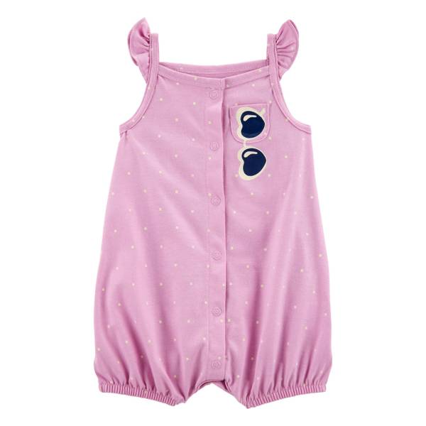 お得な3点セット 【カーターズ】★フローラル フリフリ袖★ Carter's Infant Girls Floral Chambray Jumpsuit - 1S530910-NB