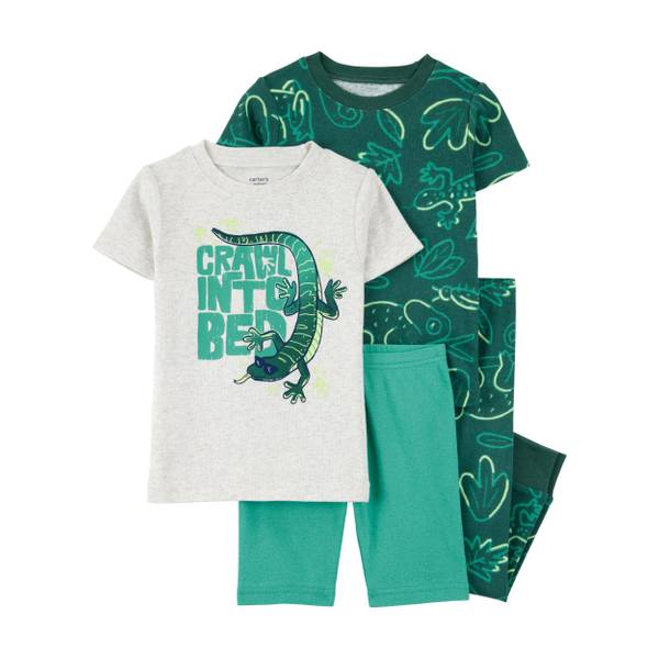 Photo of Toddler Boy's 4-Piece Lizard Cotton Blend Pajamas