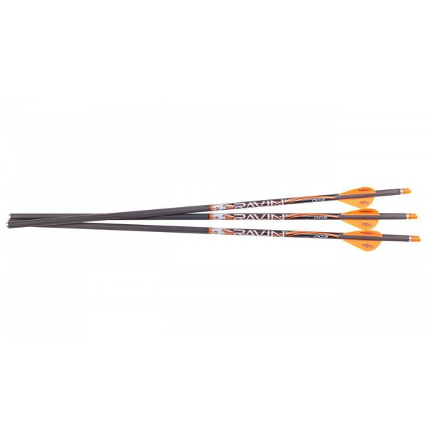 Ravin R138 .003″ 20″ Carbon Arrows Bolts – 6-Pack With Orange Nocks – For Crossbows