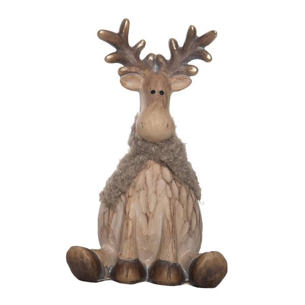 Photo of Small-Resin Woodland Texture Moose Figurine