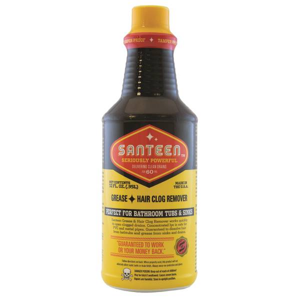 Photo of Santeen 32oz Grease & Hair Clog Remover