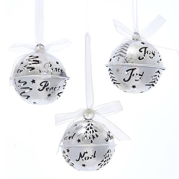 Photo of Metal Silver Bell Ornament Assortment