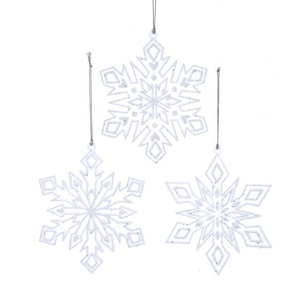 Photo of Clear/White Snowflake Ornament Assortment