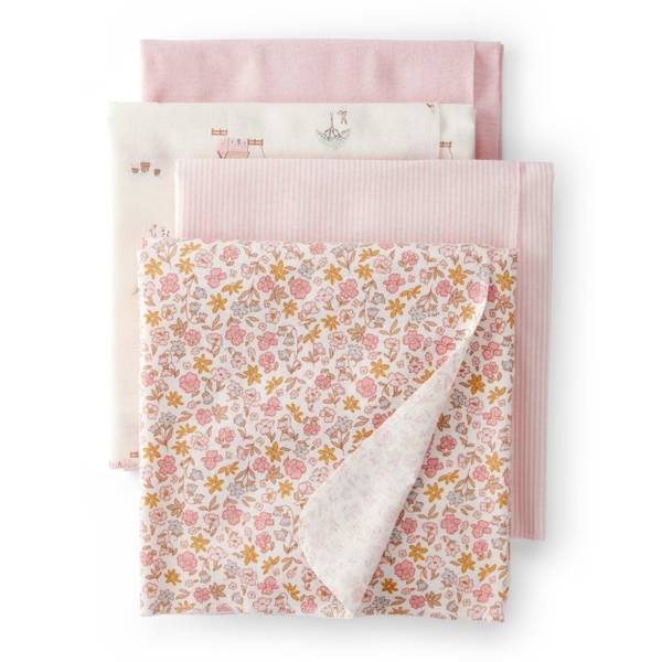 Photo of 4-Pack Floral Receiving Blankets