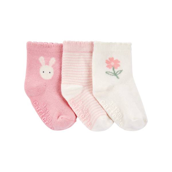Photo of Infant Girl's 3-Pack Bunny Ankle Socks