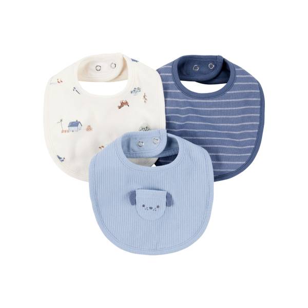 Photo of Infant Boy's 3-Pack Dog Bibs