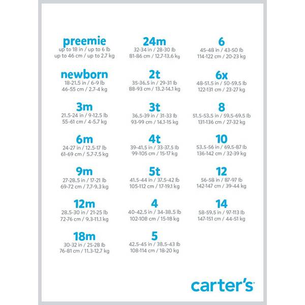 Carter's Infant Kids' 2-Piece 2-Way Zip Sleep and Play and