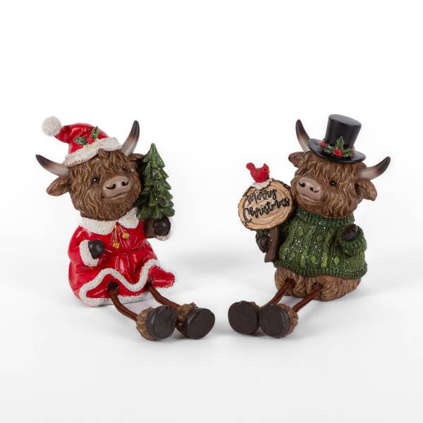 Photo of Highland Cow Shelf Sitters, Assorted