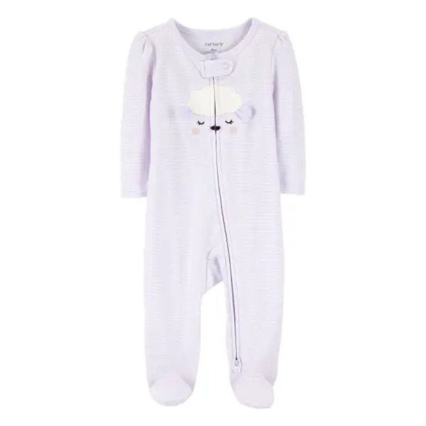 Carter's Infant Girl's Little Sister 2-Way Zip Cotton Sleep