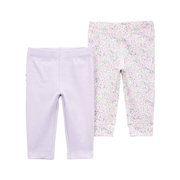 Photo of Infant Girl's Floral 2-Pack Pants