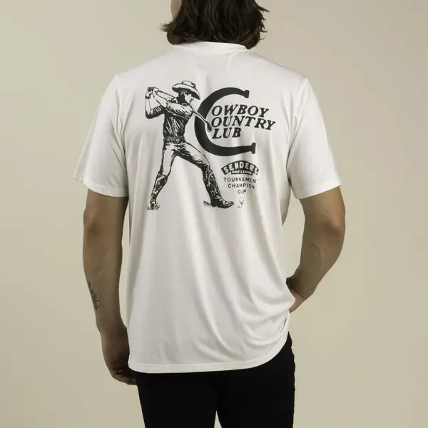 T-shirt Homme Sendero Provisions – Cowboys Ne Pleurent Pas – Blanc Vintage, Taille XL