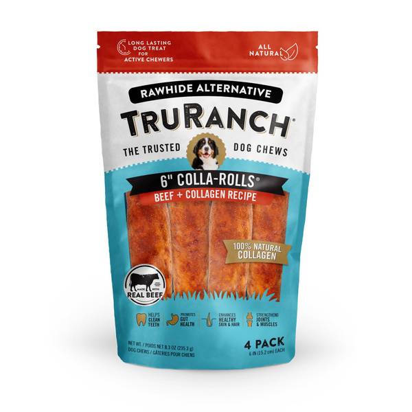 Photo of Beef Collagen Roll Hard Chew Dog Treats, 6-in, 4 count