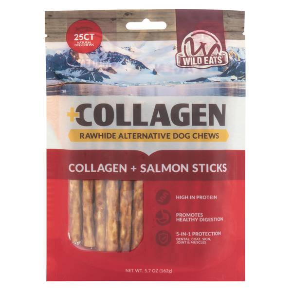 Photo of Collagen Salmon Flavored Sticks, Collagen-rich Dog Chews