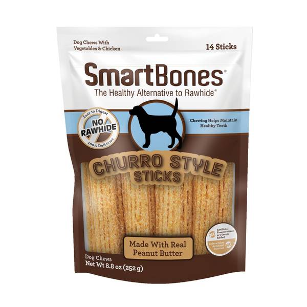 Photo of 14-Count Churro Peanut Butter Chews, Rawhide-free