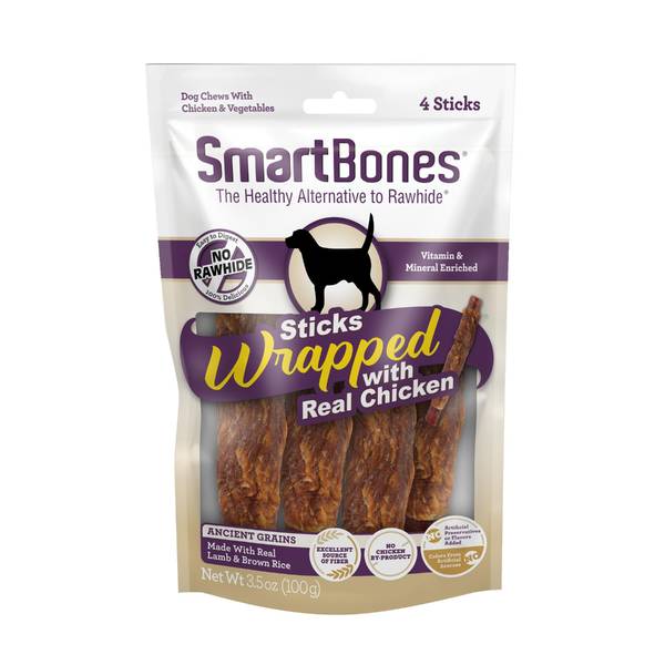 Photo of 4-Count Lamb & Brown Rice Sticks, Rawhide-free Chews