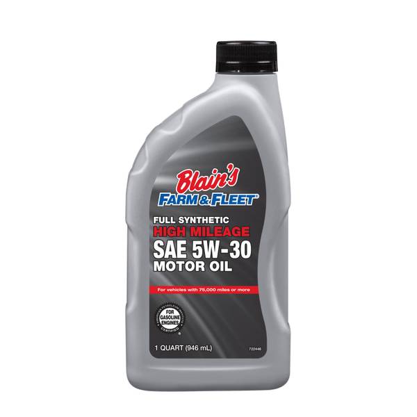 Photo of Blains High Mileage Full Synthetic 5W-30 - Case of 6, 1qt bottles