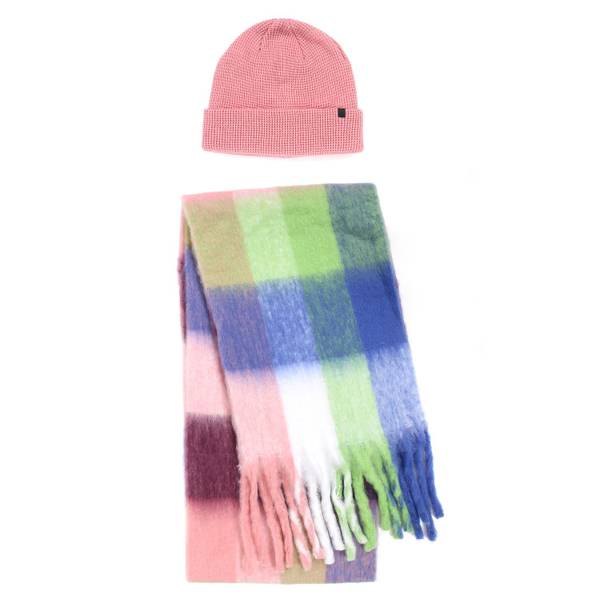 Photo of Women's 2-Piece Insulated Beanie + Narrow Noodle Scarf Set