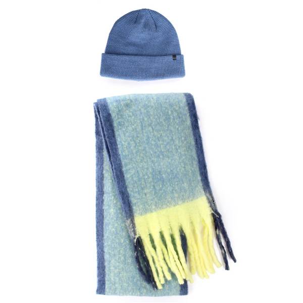 Photo of Women's 2-Piece Insulated Beanie + Narrow Noodle Scarf Set