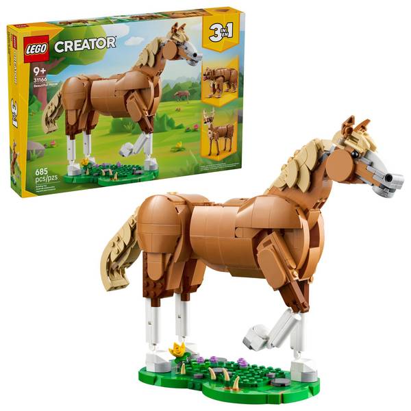 9114009 Creator Beautiful Horse Building Set, Multi Color - 685 Piece