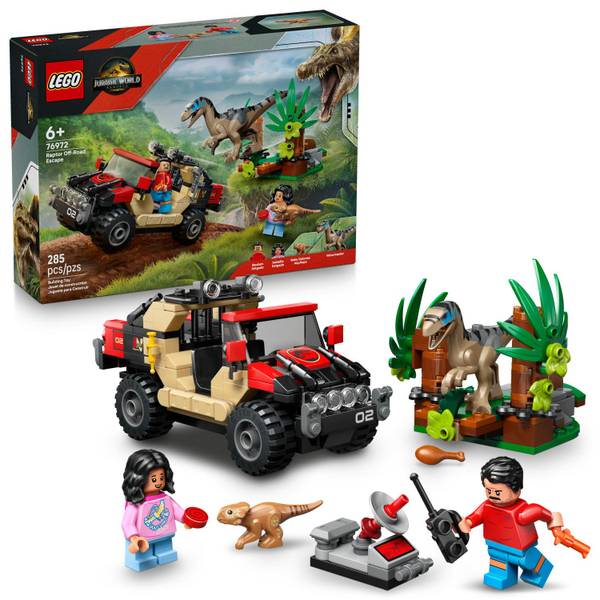 Photo of Jurassic World Raptor Off-Road Escape 76972 Building Toy