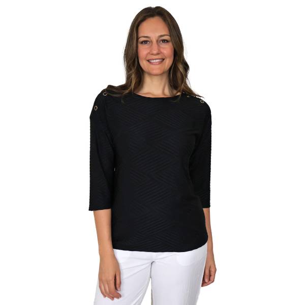 Photo of Women's 3/4 Dolman Sleeve with Button Shoulder