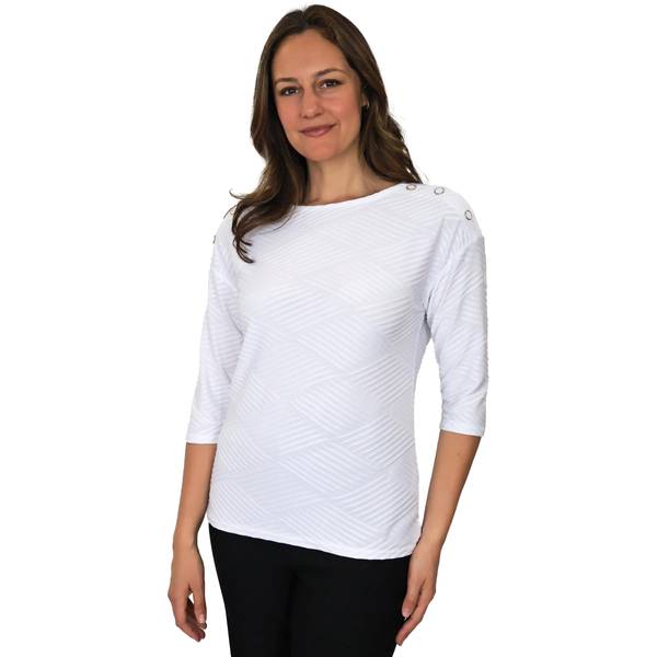 Photo of Women's 3/4 Dolman Sleeve with Button Shoulder