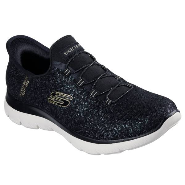 Skechers Women's Summits Leopard Slip-Ins 150280-BKGD-6