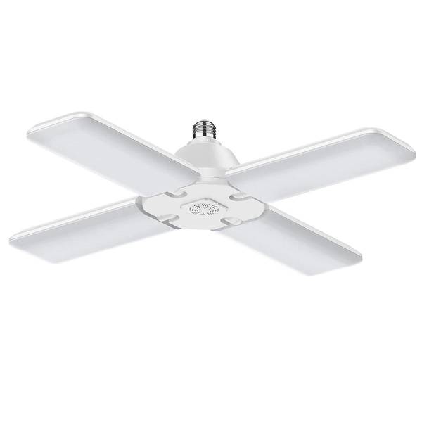 Photo of 120W, 500W Replacement, 12000 Lumen Daylight (5000K) Multidirectional Foldable Panel Garage Light