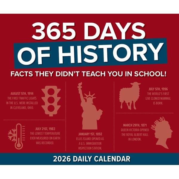Photo of 2026 365 Days of History Box Calendar
