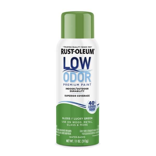 Photo of 11 oz Low Odor Premium Gloss Lucky Green Spray Paint