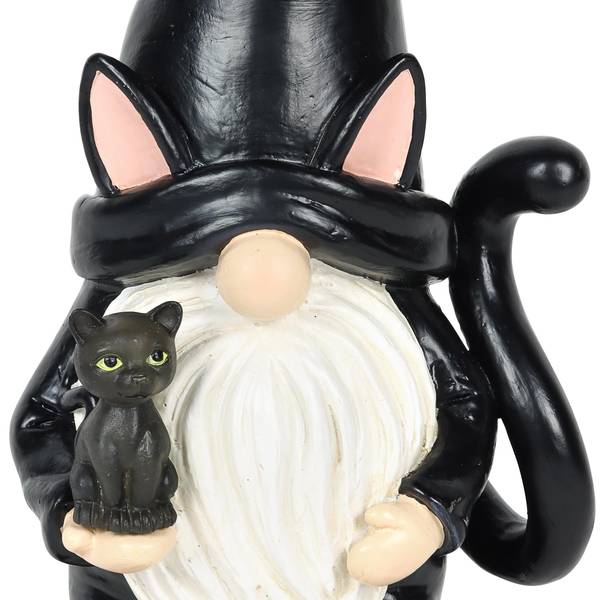 Exhart Black Cat Gnome with Eek Hat - 76711 | Blain's Farm & Fleet
