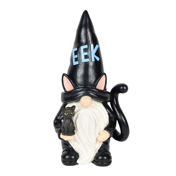 Photo of Black Cat Gnome with Eek Hat