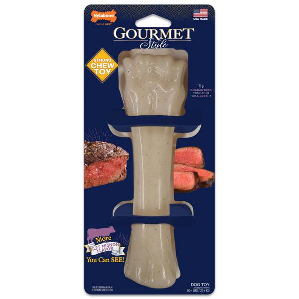 Photo of Gourmet Style Strong Chew Souper Bone Dog Chew Toy Filet Mignon X-Large/Souper - 50+ lbs.