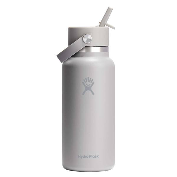Hydro Flask 32 oz. Wide Mouth Bottle with Flex Straw Cap, Birch Brown