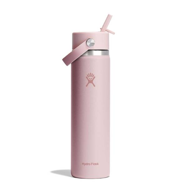 Hydro Flask 24 oz. Wide Mouth Bottle with Flex Straw Cap, Trillium Pink