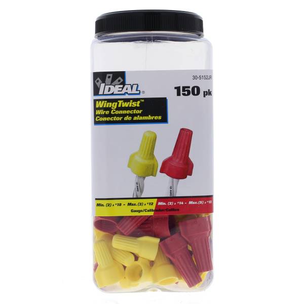 Photo of 150-Count WingTwist 18-12 AWG Electrical Wire Connectors