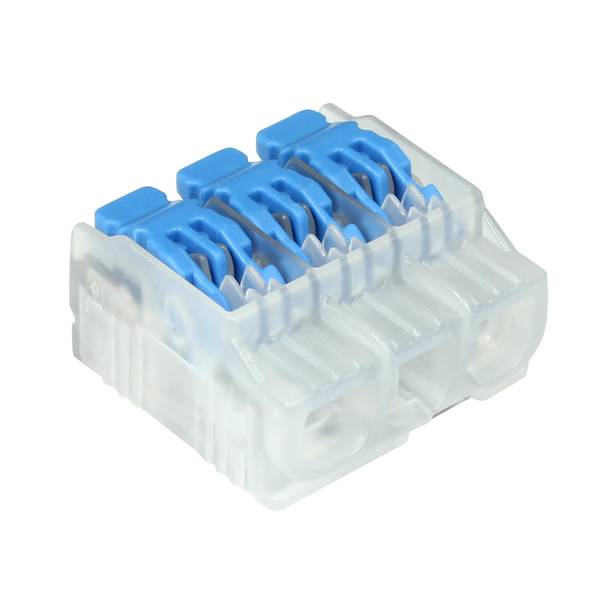 Photo of 10-Count In-Sure 24-12 AWG 3-Port Electrical Lever Wire Connector