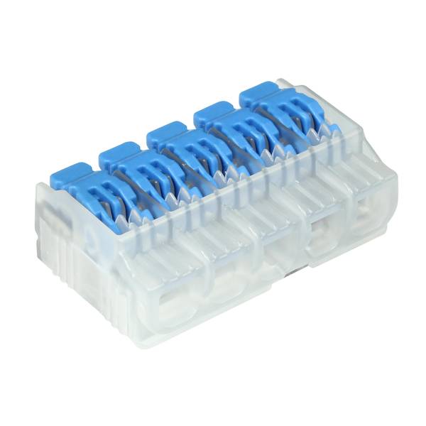 Photo of 10-Count In-Sure 24-12 AWG 5-Port Electrical Lever Wire Connector