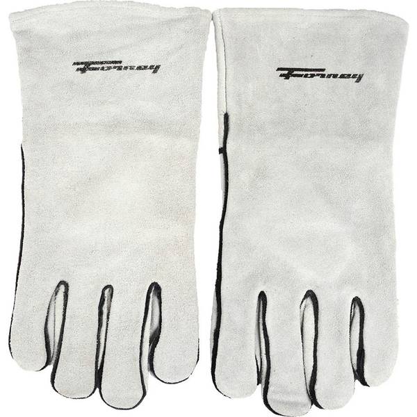 Photo of Leather Welding Gloves Men's Large Gray