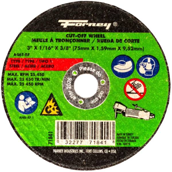 Photo of Cut-Off Wheel Metal Type 1 3 inch x 1/16 inch x 3/8 inch