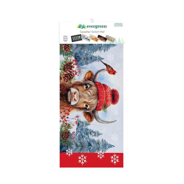 Photo of Bundled Up Highland Cow Sassafras Switch Mat