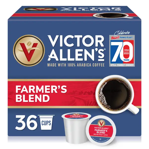 Victor Allen's Coffee Blain's Farmer's Blend Coffee, Single Serve