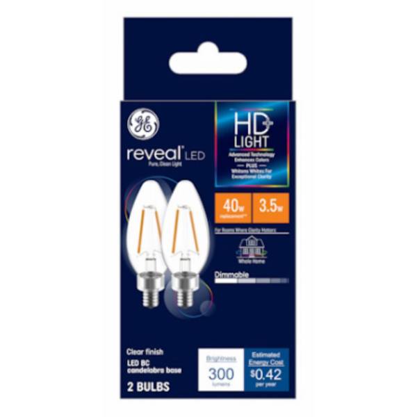 Photo of 2-Pack REVEAL HD LED Light Bulbs with E12 Base