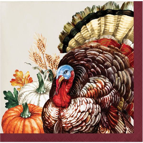 Photo of Vintage Turkey Beverage Napkin