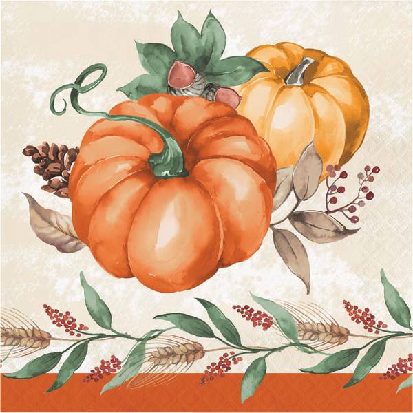 Photo of Harvest Delight Luncheon Napkins