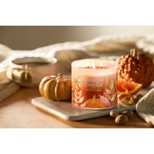 Yankee Candle 14.5 oz 3-Wick Spiced Pumpkin Candle - 2653132