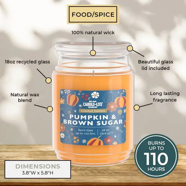 Candle-Lite (1768) PUMPKIN & BROWN SUGAR - 46681768