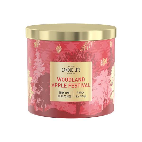 Photo of 14 oz Woodland Apple Festival Scented Sleeve Candle