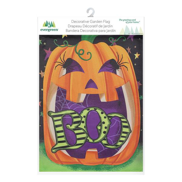 Photo of Boo Jack Pumpkin Suede Garden Flag