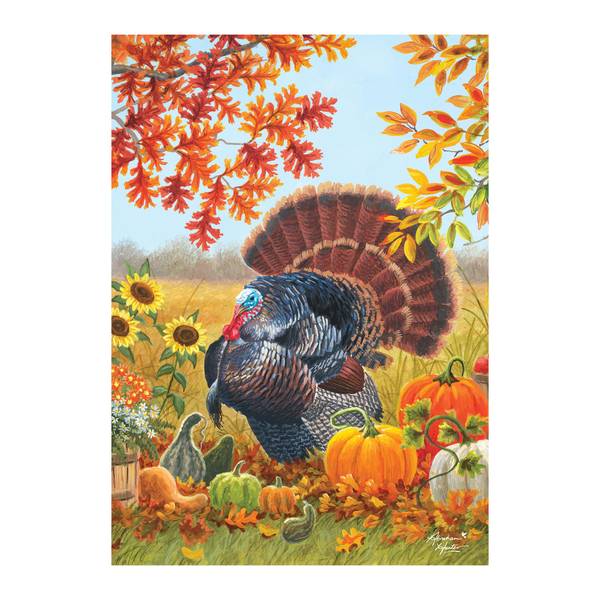 Photo of Harvest Garden Suede Garden Flag